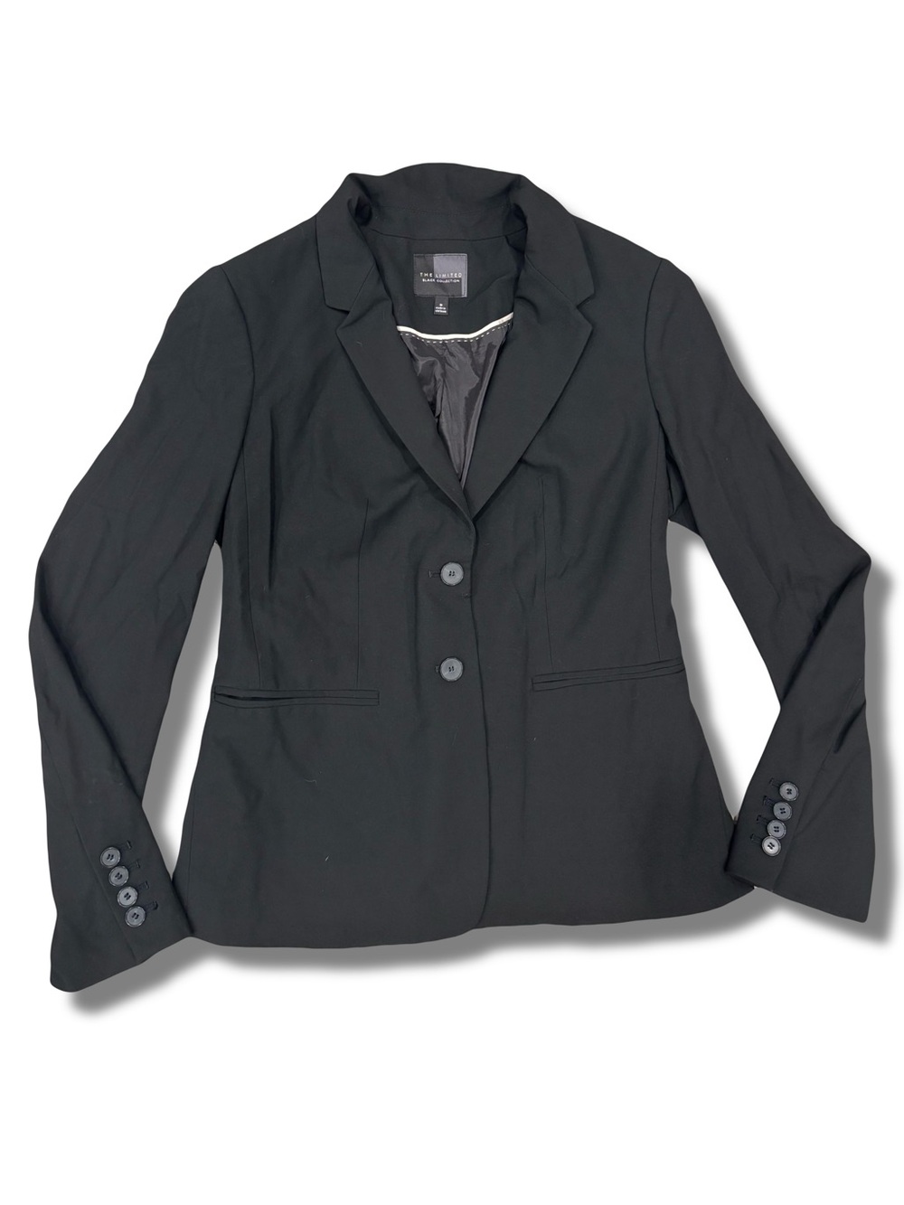 The Limited Black Collection Womens Blazer
Jacket Size 8 Lined Pockets Work Suit